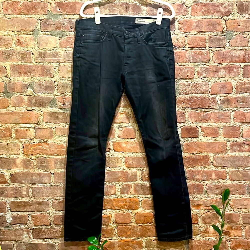 Black denim. Japanese style denim - made in Los Angeles USA.